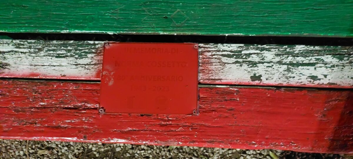 Panchina dedicata a Norma Cossetto vandalizzata a Nettuno