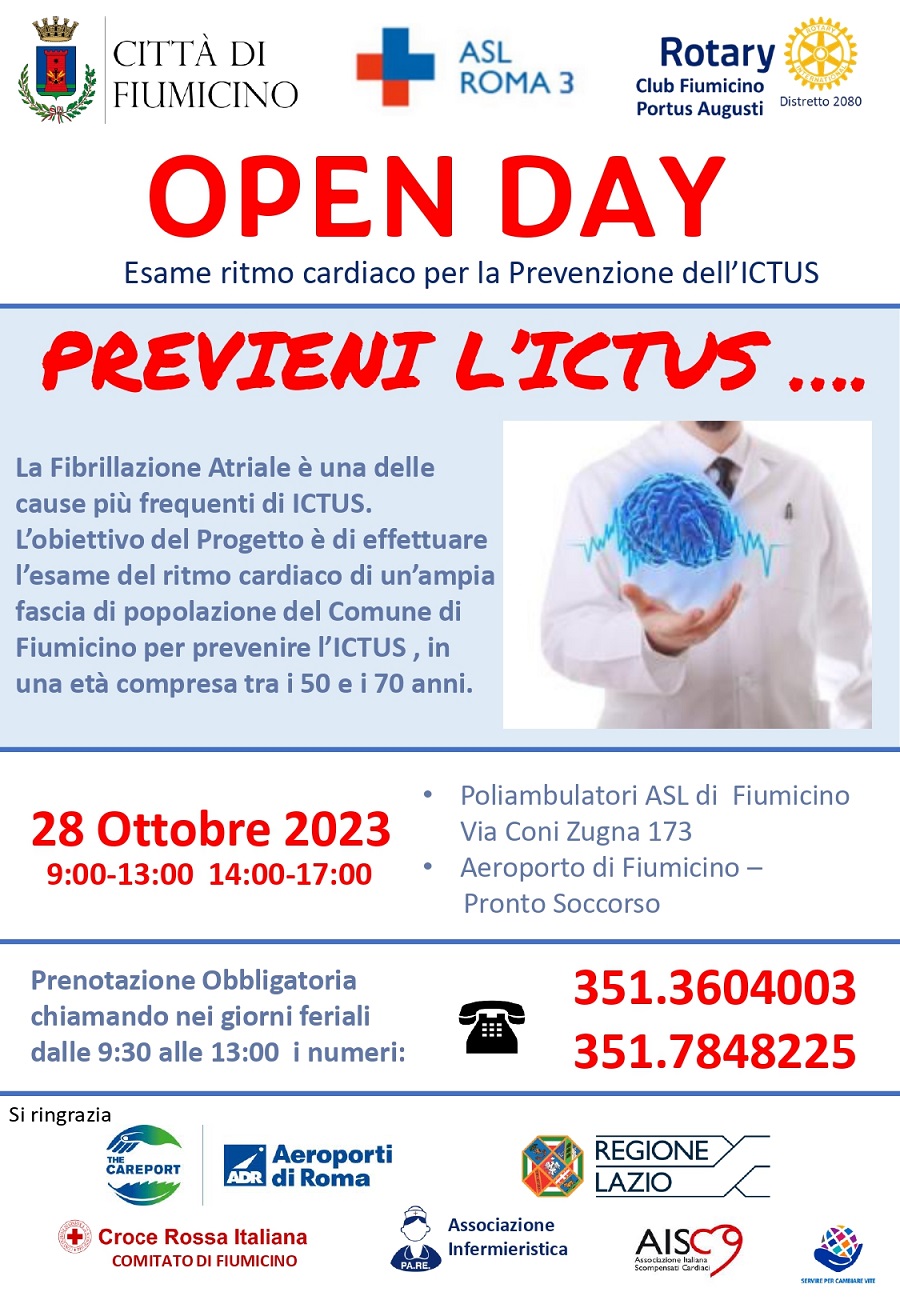 Prevenire il rischio di Ictus con il Rotary Club Portus Augusti