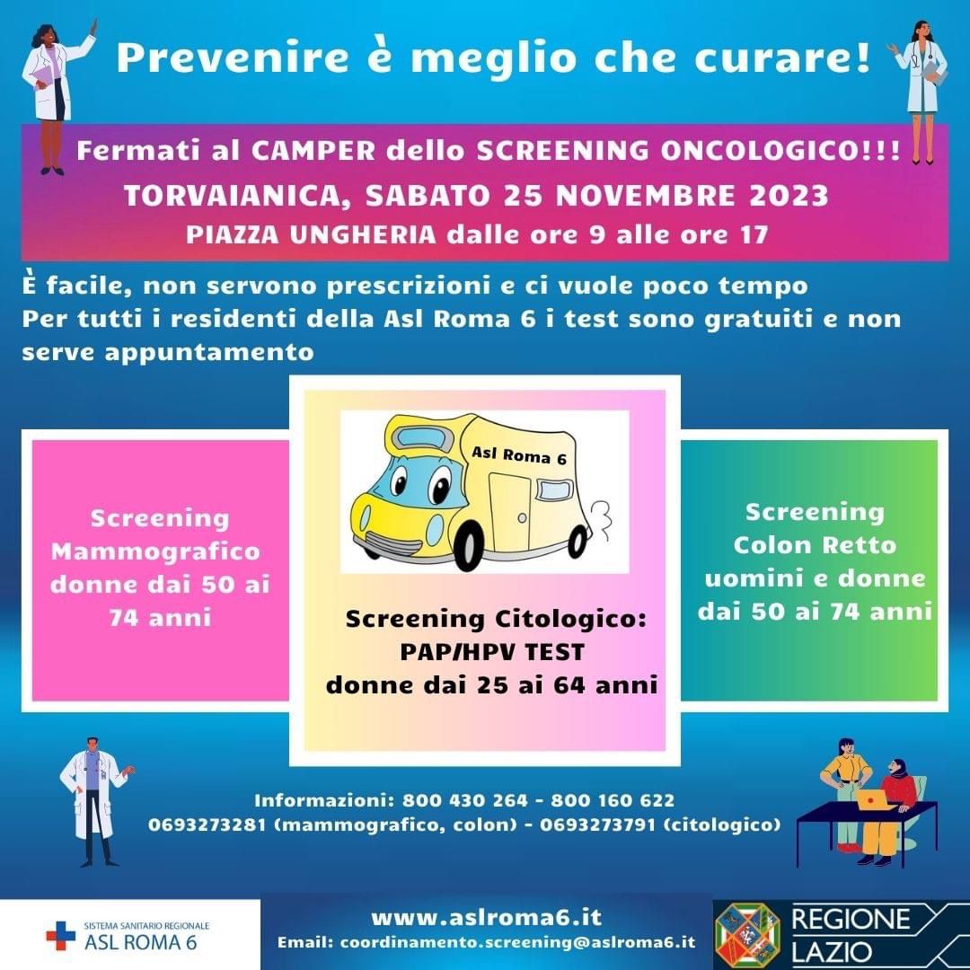 25 novembre a Torvaianica la giornata dedicata alla prevenzione oncologica