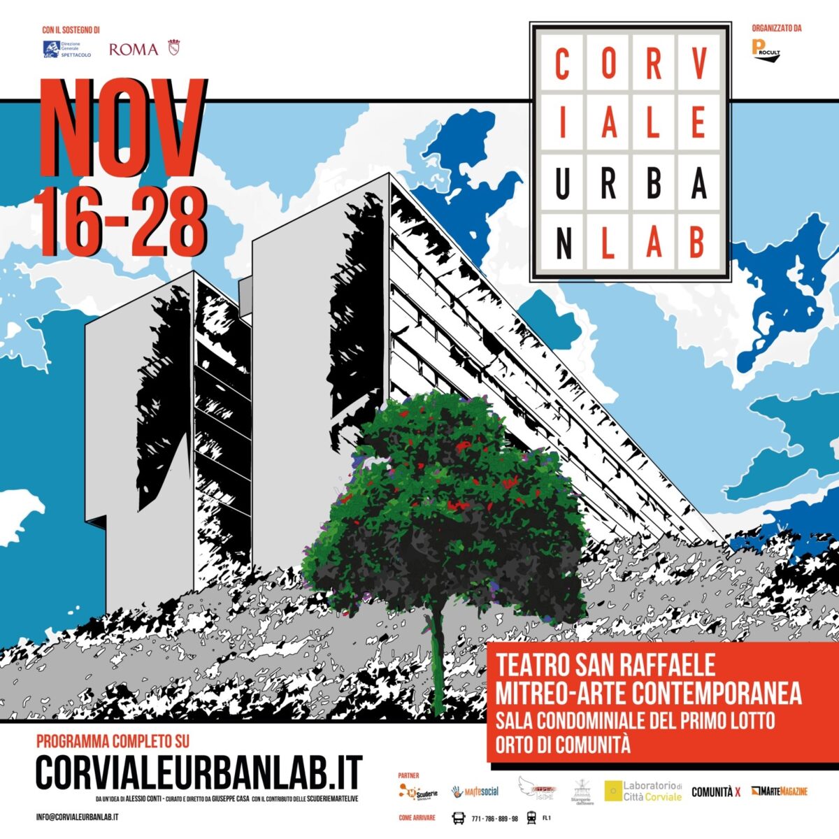 dal 16 al 28 novembre prende vita la XII edizione di Corviale Urban Lab