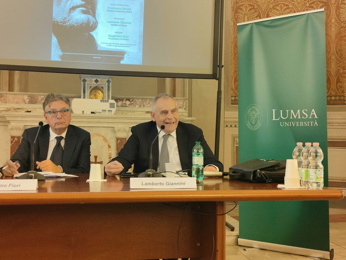 Il prefetto Giannini in LUMSA: "Roma possibile obiettivo del terrorismo"