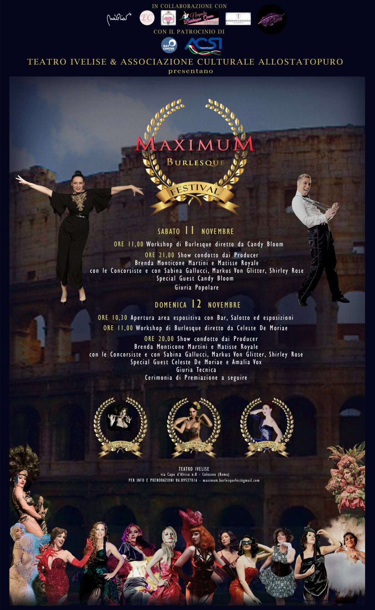 Il fascino della Roma imperiale con il Maximum Burlesque Festival