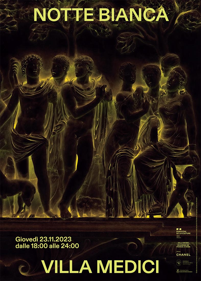 L'edizione 2023 della Notte Bianca di Villa Medici si terrà giovedì 23 novembre, dalle ore 18:00 alle ore 00:00,