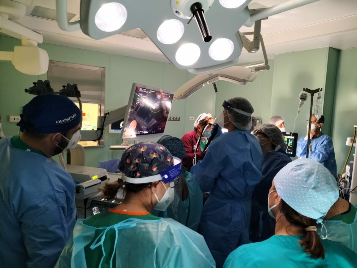 Prima seduta di ecobroncoscopia all’ospedale San Filippo Neri