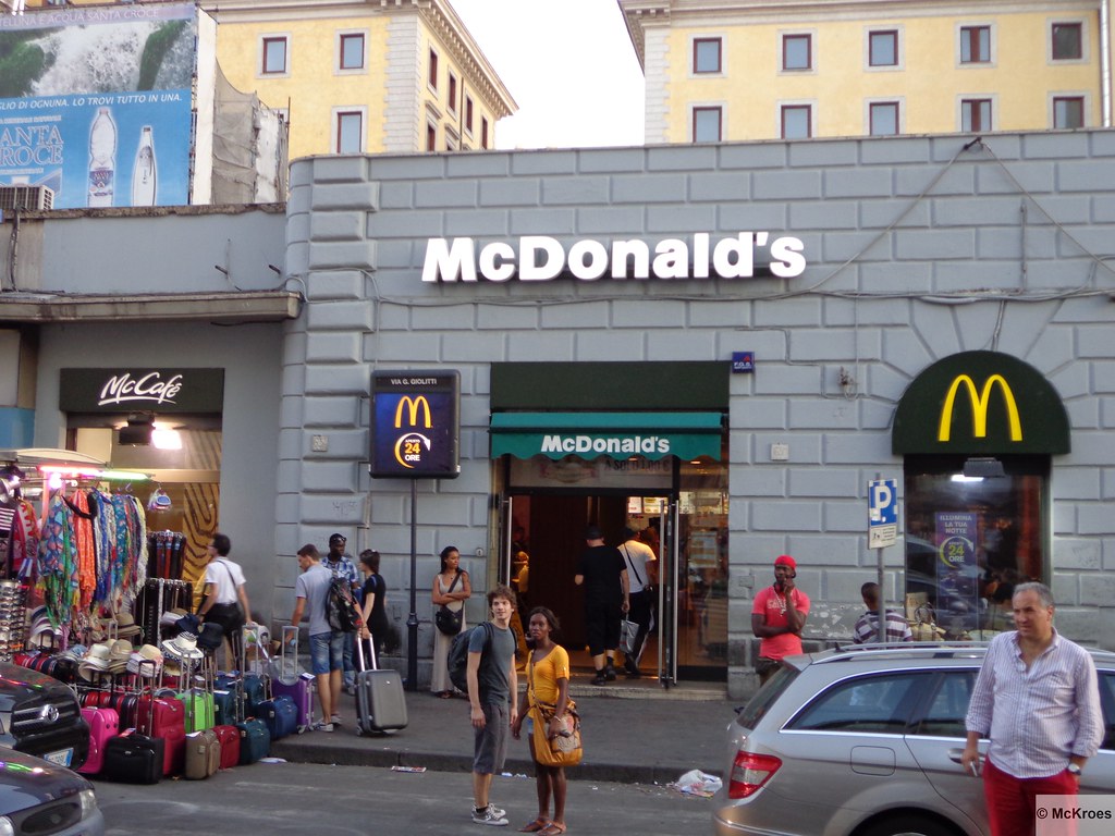 Lite al MC Donald al Borgo Pio