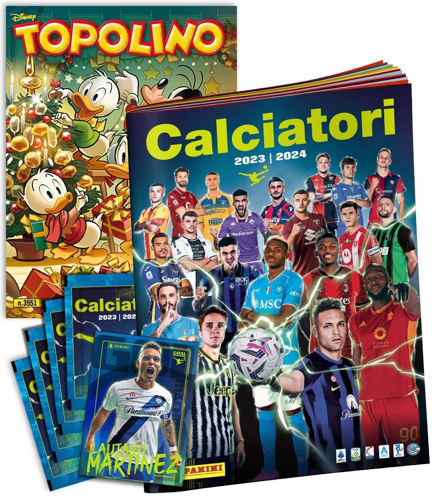 Topolino 3551 disponibile anche con l'Album Calciatori Panini