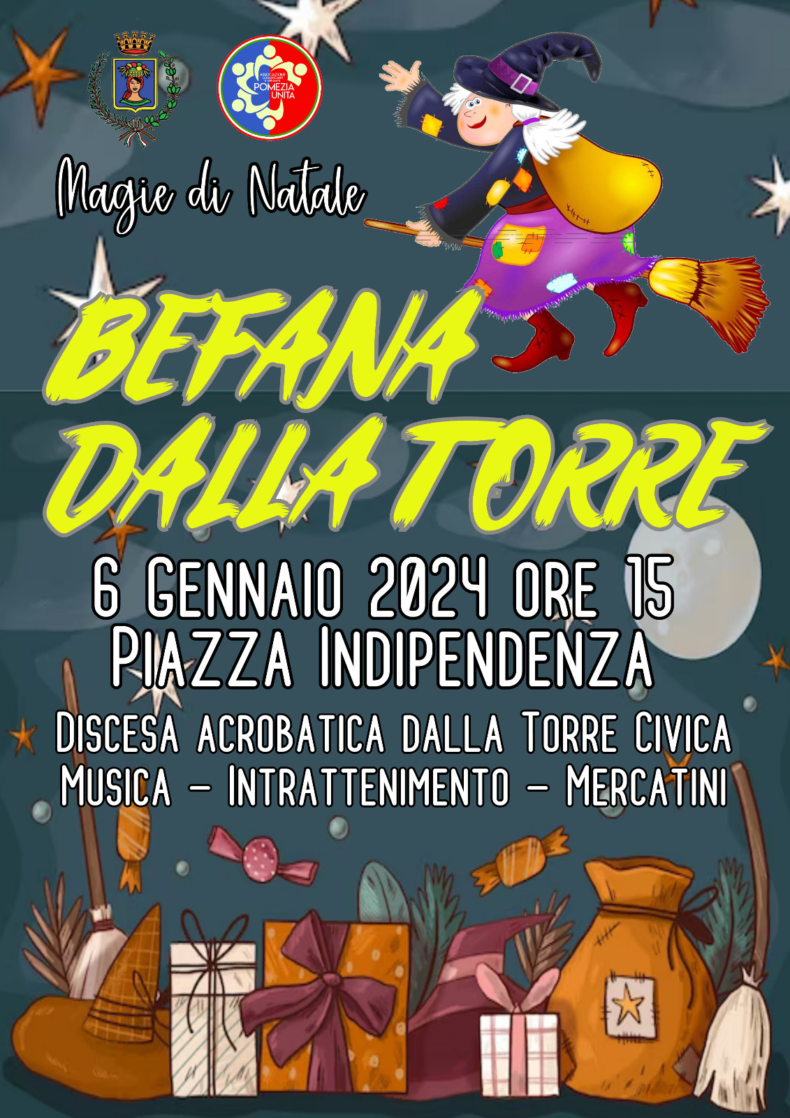 La Befana a Pomezia il 6 gennaio