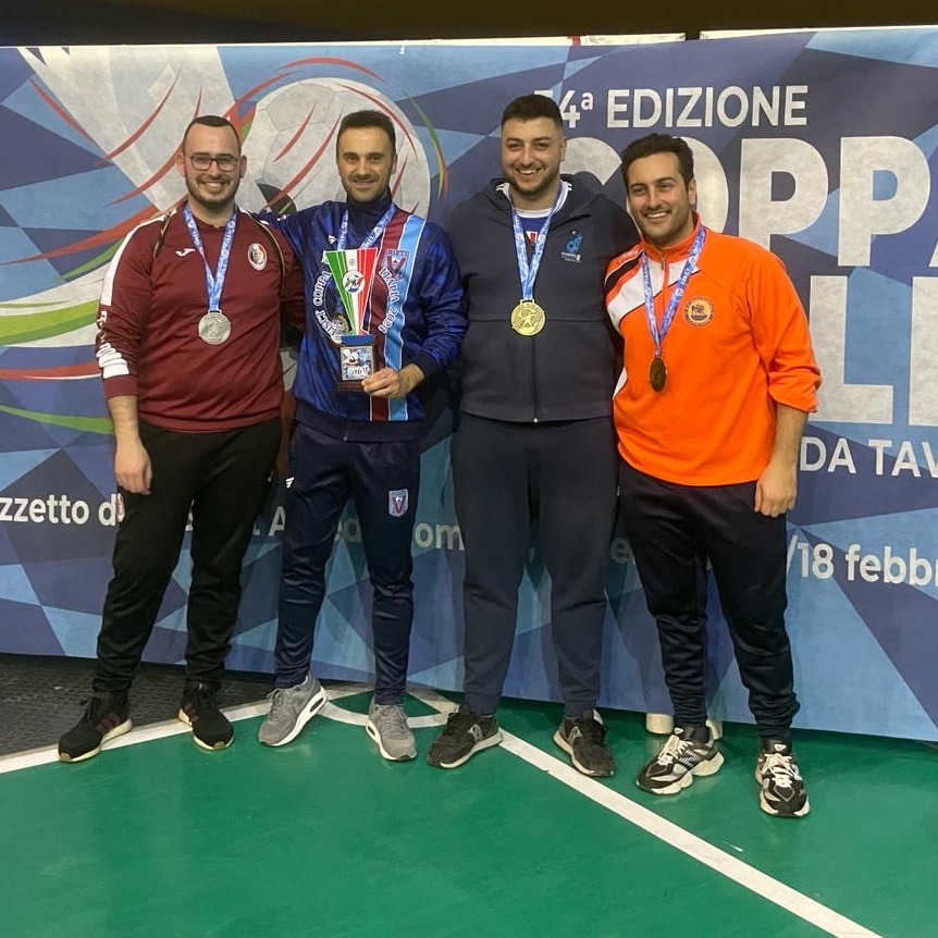 Marco Brunelli (Virtus Rieti) ha vinto il titolo Master di calcio da tavolo