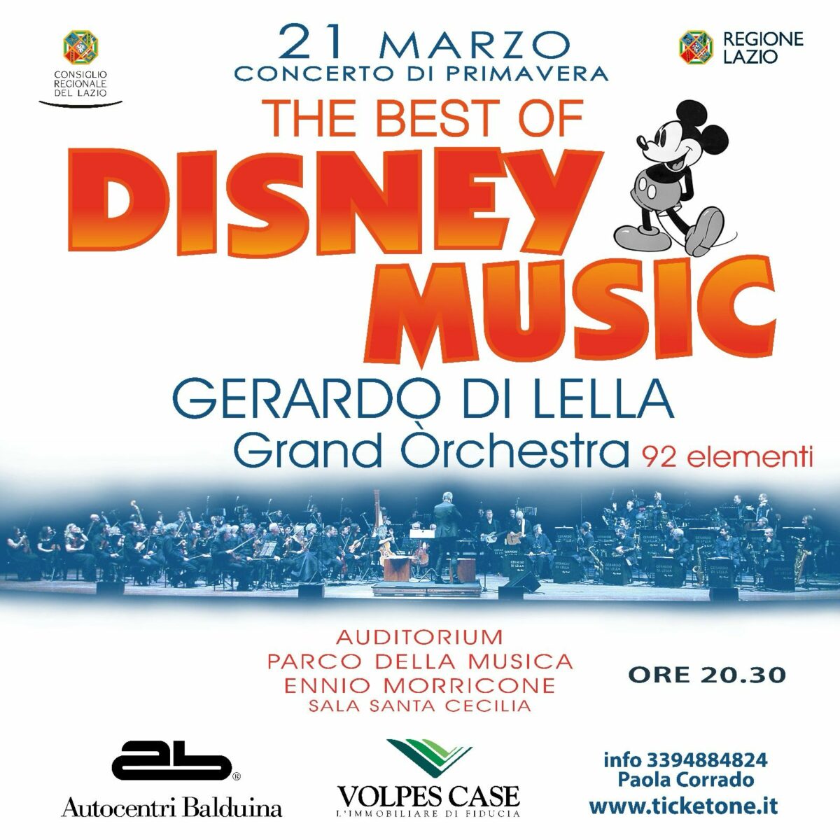 Il concerto The best of Disney Music all’Auditorium Parco della Musica