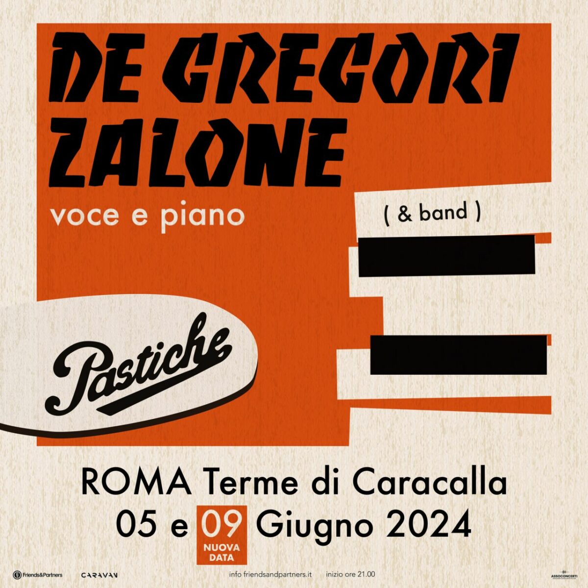 Raddoppia l’appuntamento De Gregori-Zalone alle Terme di Caracalla