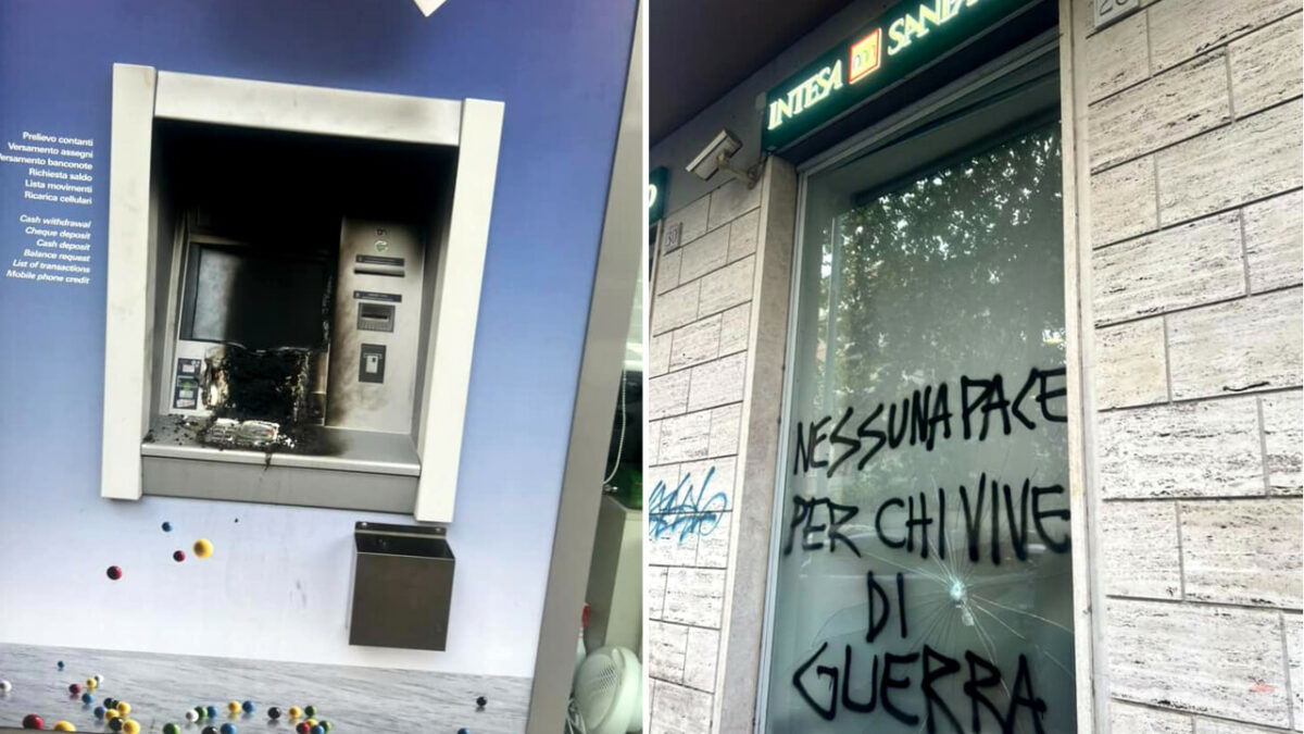 Anarchici hanno incendiato
