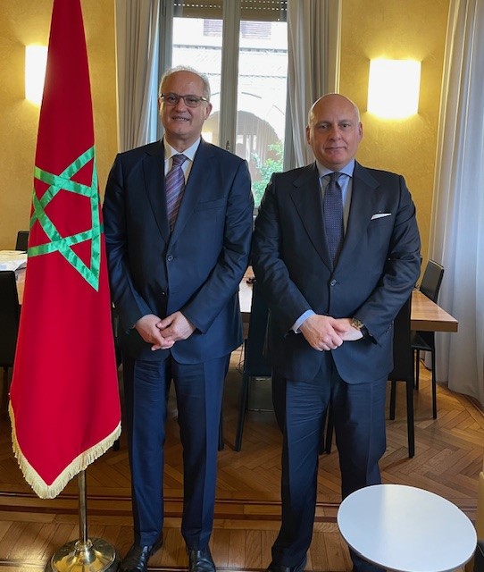 L'Ambasciatore del Marocco Youssef Balla ha ricevuto il Presidente di FederPetroli Michele Marsiglia