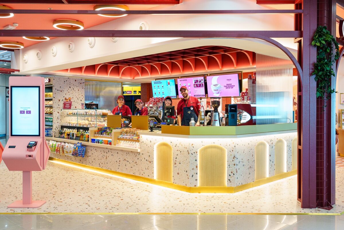 Autogrill ha inaugurato il primo locale Costa Coffee al Leonardo Da Vinci