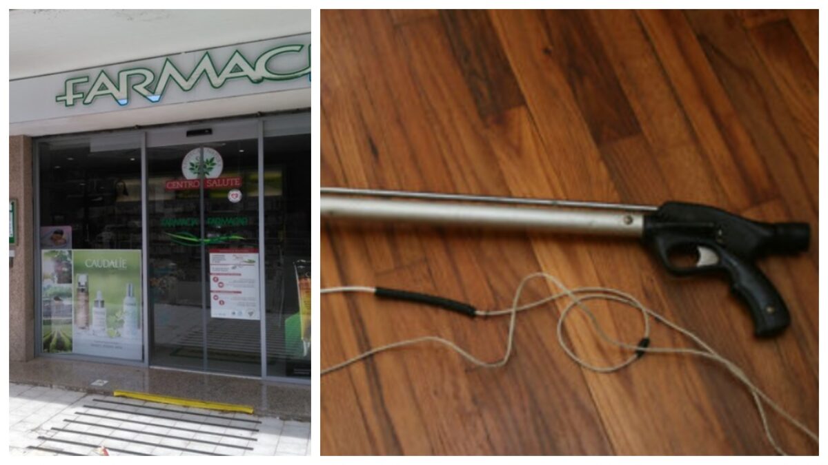 Rapina in farmacia con fucile