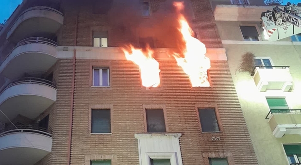 Incendio in appartamento