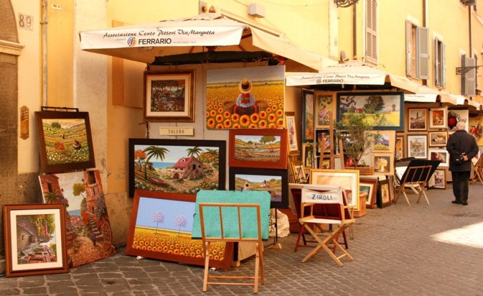 121esime cento pittori a Roma