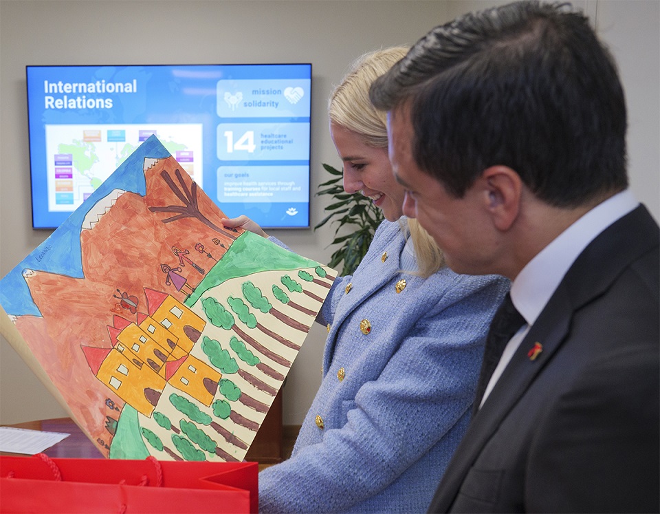 Il Presidente dell’Ecuador ha visitato l’Ospedale Bambino Gesù