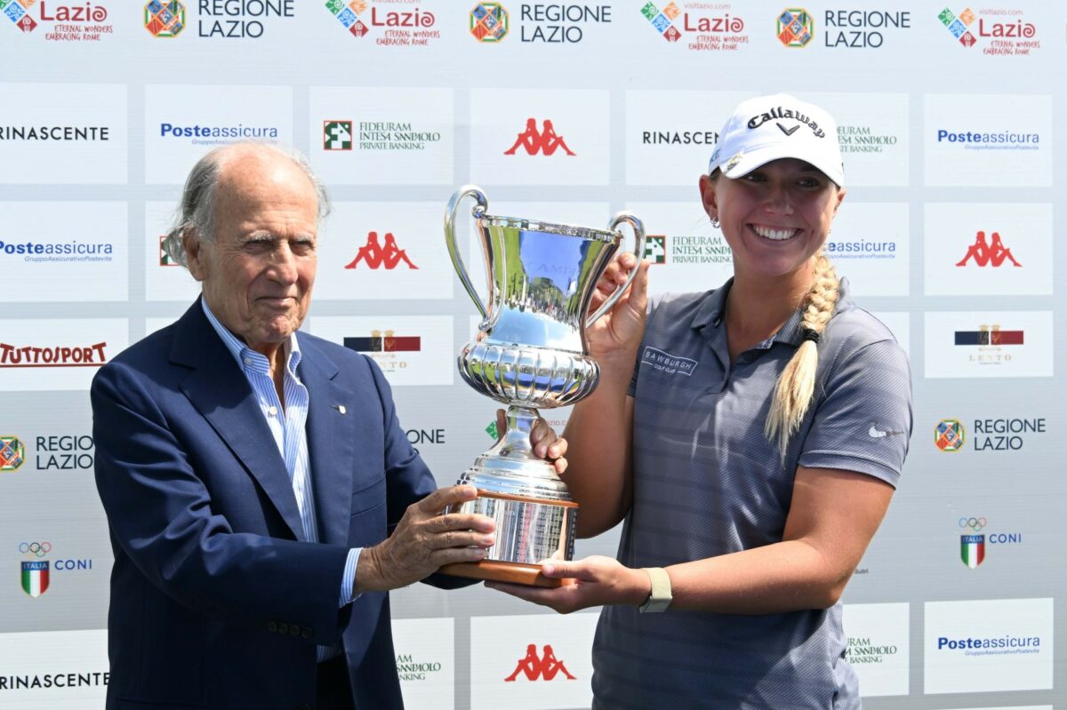 Amy Taylor ha vinto il Ladies Italian Open di golf a Sutri