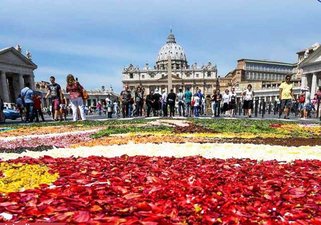 Infiorata del 29 giugno a Roma