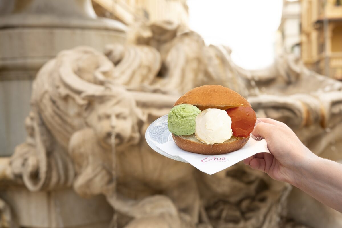 Il Maritozzo Tricolore protagonista alla Pasticceria Gruè