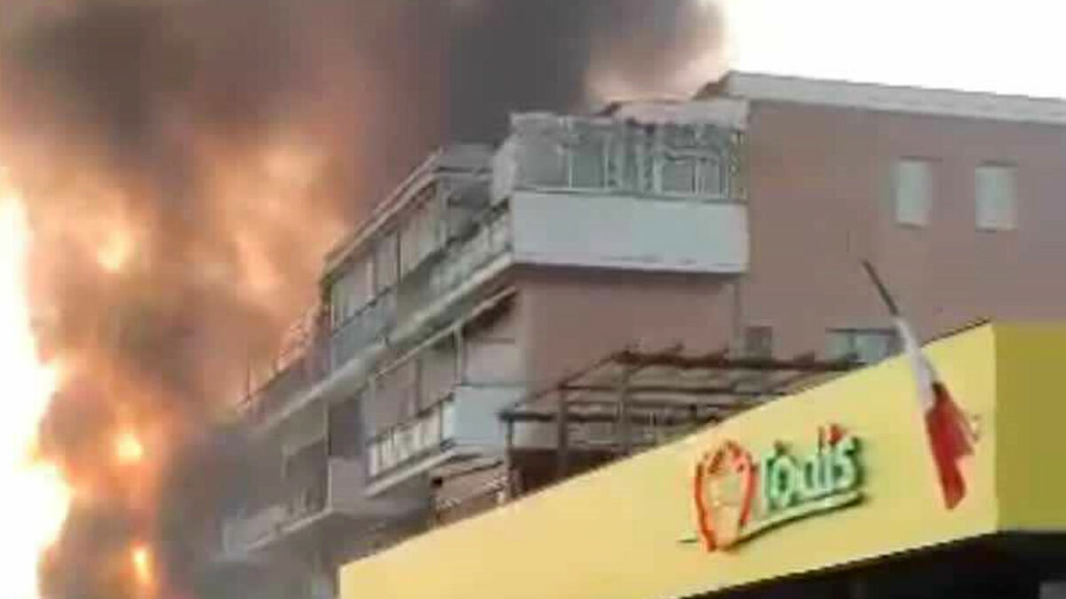 Incendio al supermercato Todis