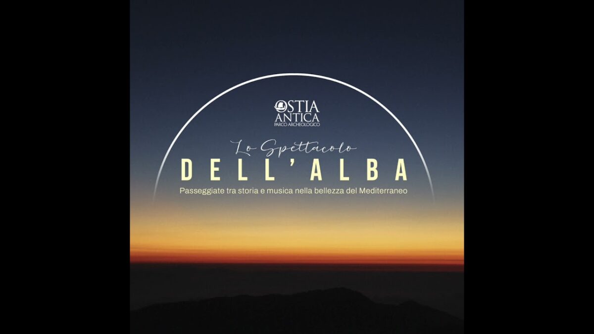 Lo spettacolo dell'alba a Ostia