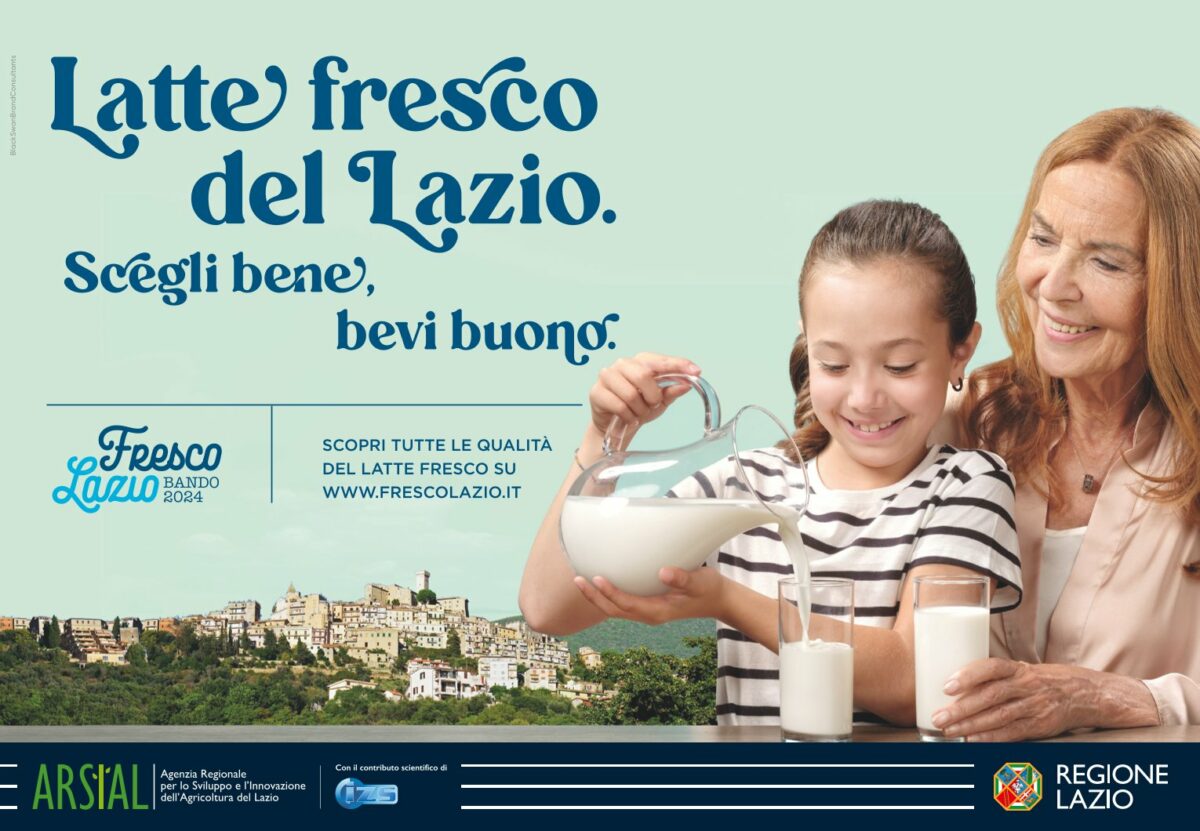 “Latte fresco del Lazio. Scegli bene, bevi buono”