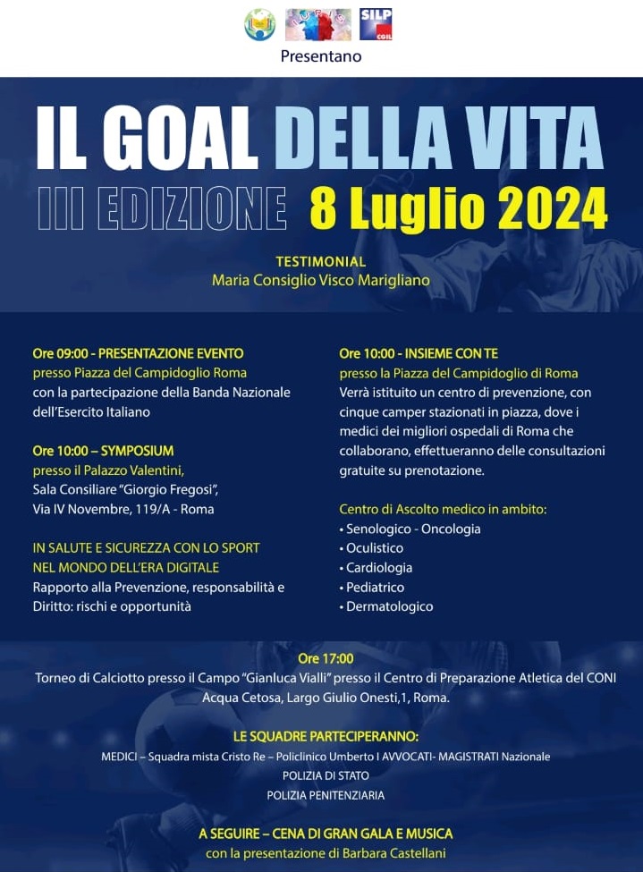 Il Goal della Vita torna a Roma lunedì 8 luglio