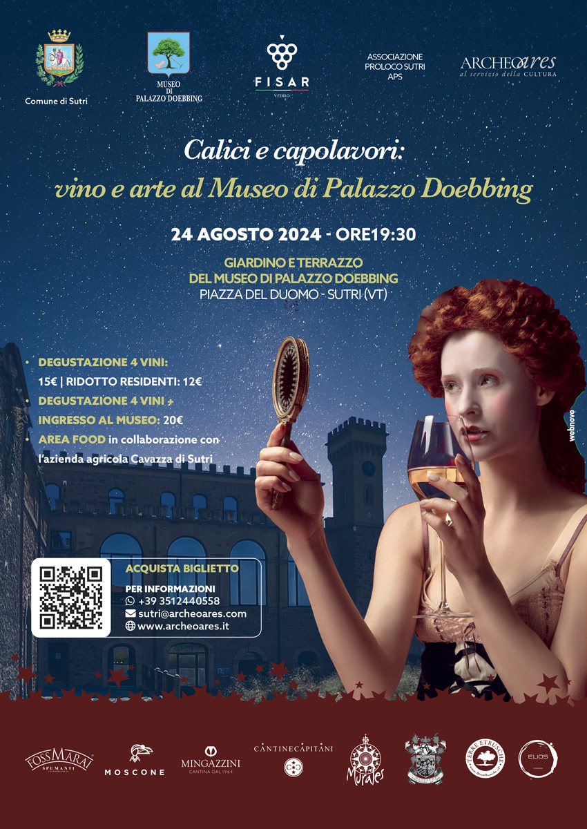 A Sutri "Calici e capolavori: vino e arte al Museo di Palazzo Doebbing"