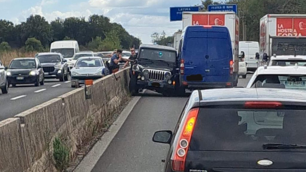 Contromano sulla Pontina