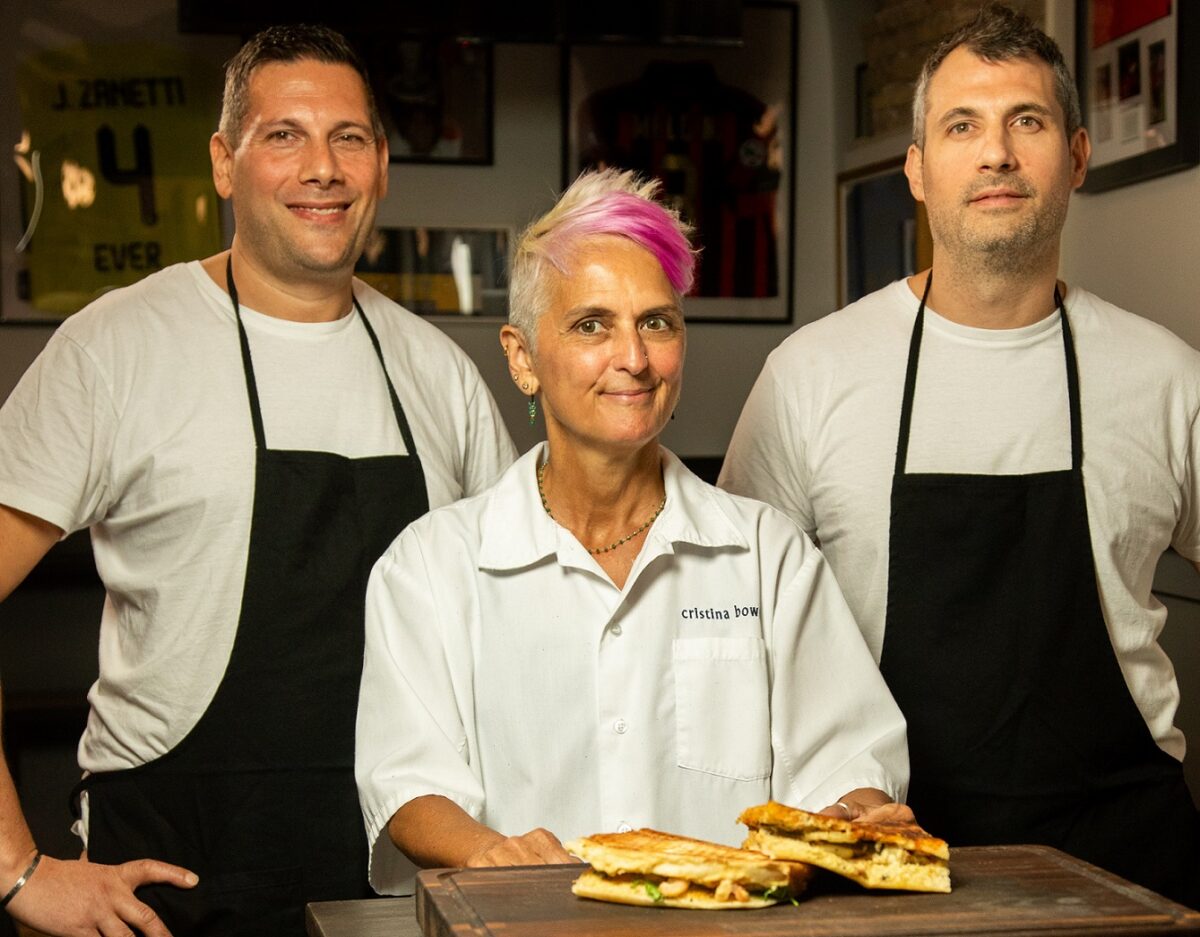 La chef di Glass Hostaria ha realizzato il panino Anima Candida