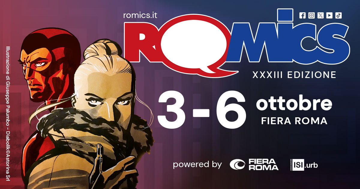 Romics dal 3 al 6 ottobre in Fiera Roma per la XXXIII edizione
