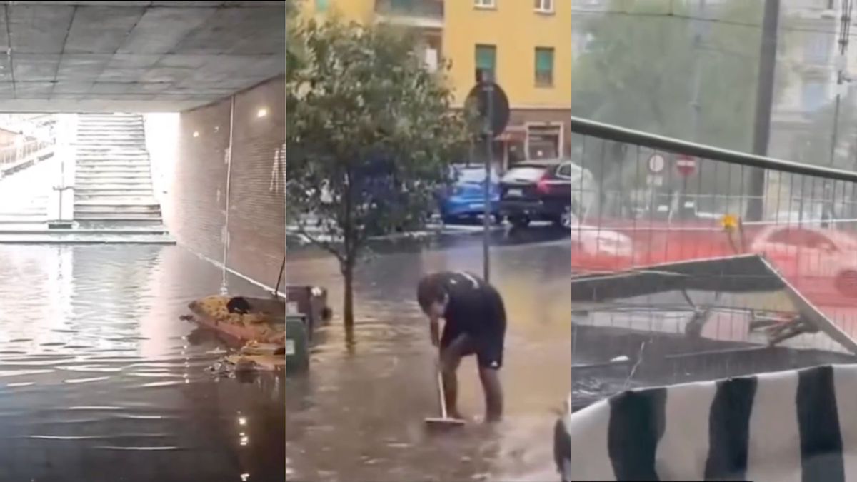 Nubifragio a Roma nella notte