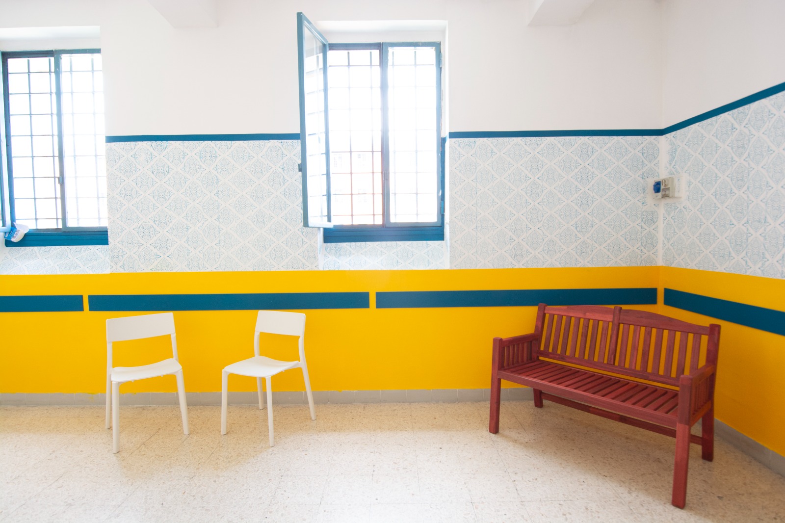 Nuova veste per le aree di socialità del carcere Femminile di Rebibbia