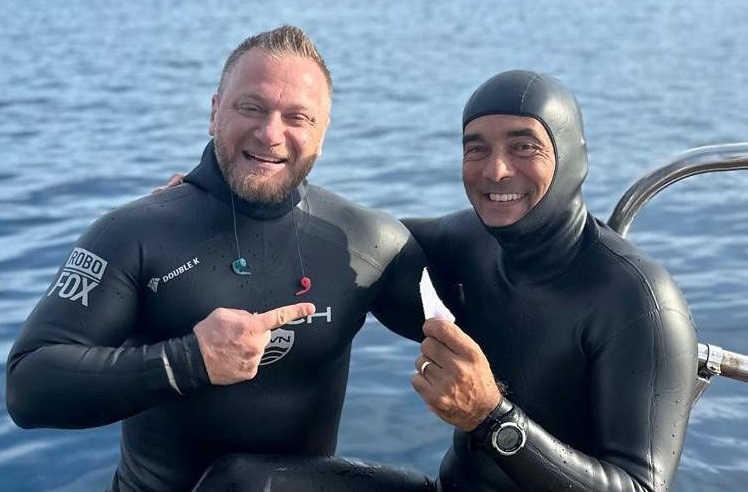 Alessandro Cianfoni da record di apnea paralimpica