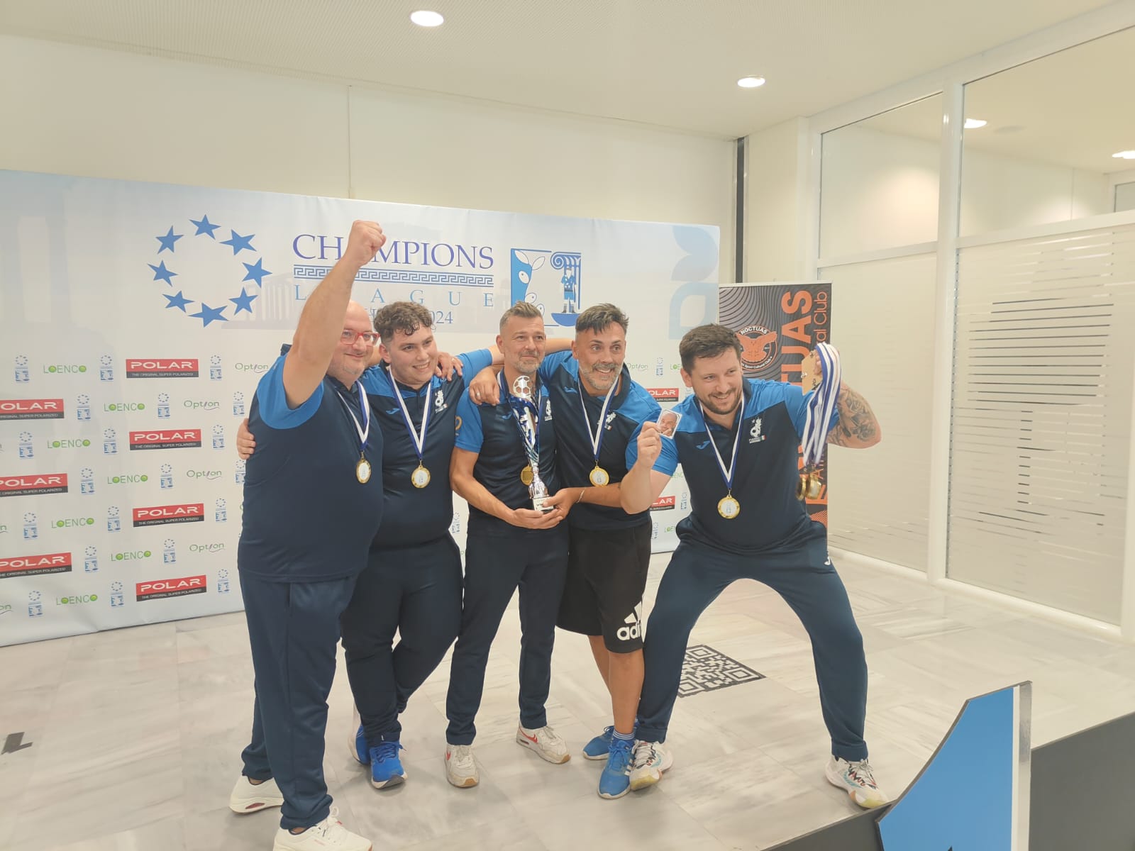 Fiamme Azzurre Roma campioni d'Europa di calcio da tavolo