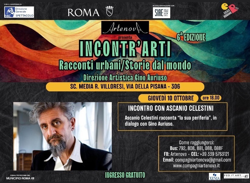 Continua la sesta edizione di “Incontr’Arti”: oggi Ascanio Celestini