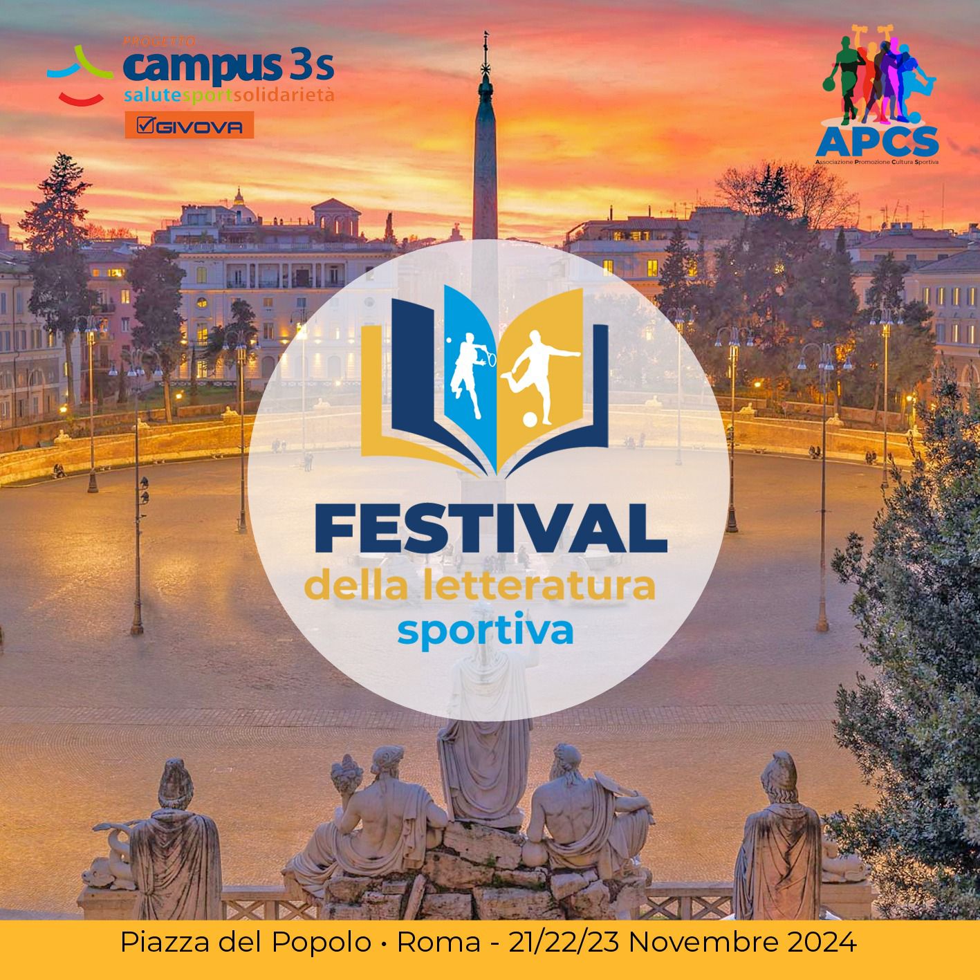 Il “Festival della letteratura sportiva” dal 21 al 23 novembre