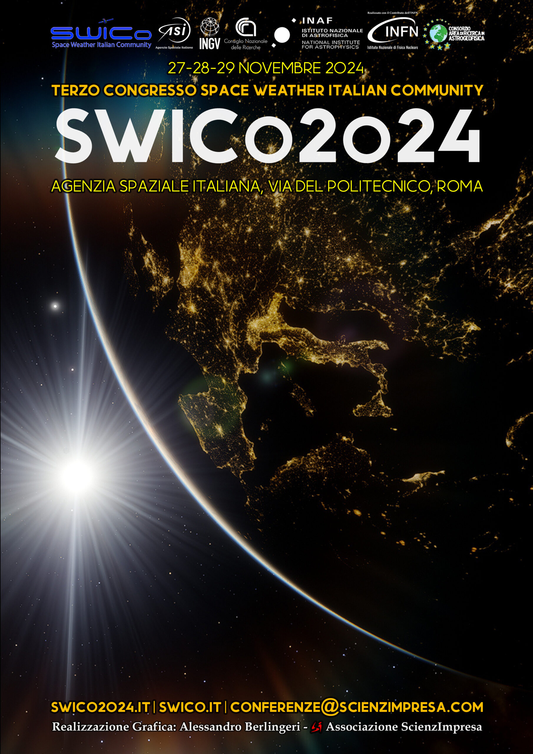 L’ASI ospita dal 27 al 29 novembre SWICo2024