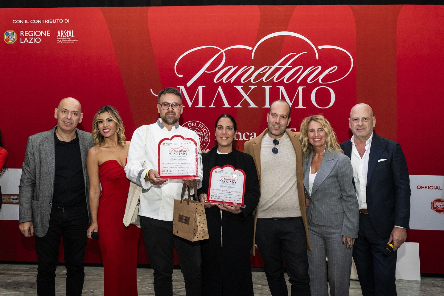 Panettone Maximo di scena ieri al Salone delle Fontane all’EUR