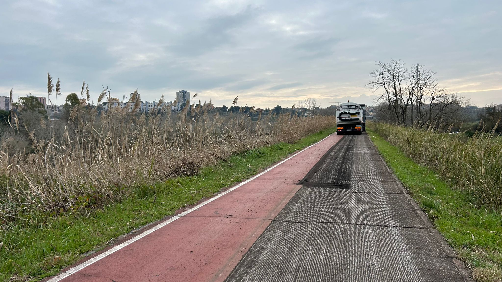 Interventi di riqualificazione della pista ciclopedonale di Ponte Milvio