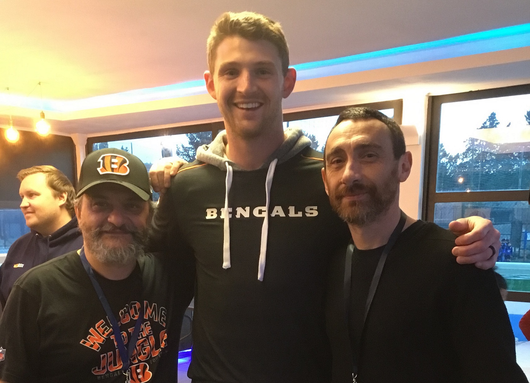 Il regista Antonio Manetti al kick off di Marines Lazio-Guelfi Firenze