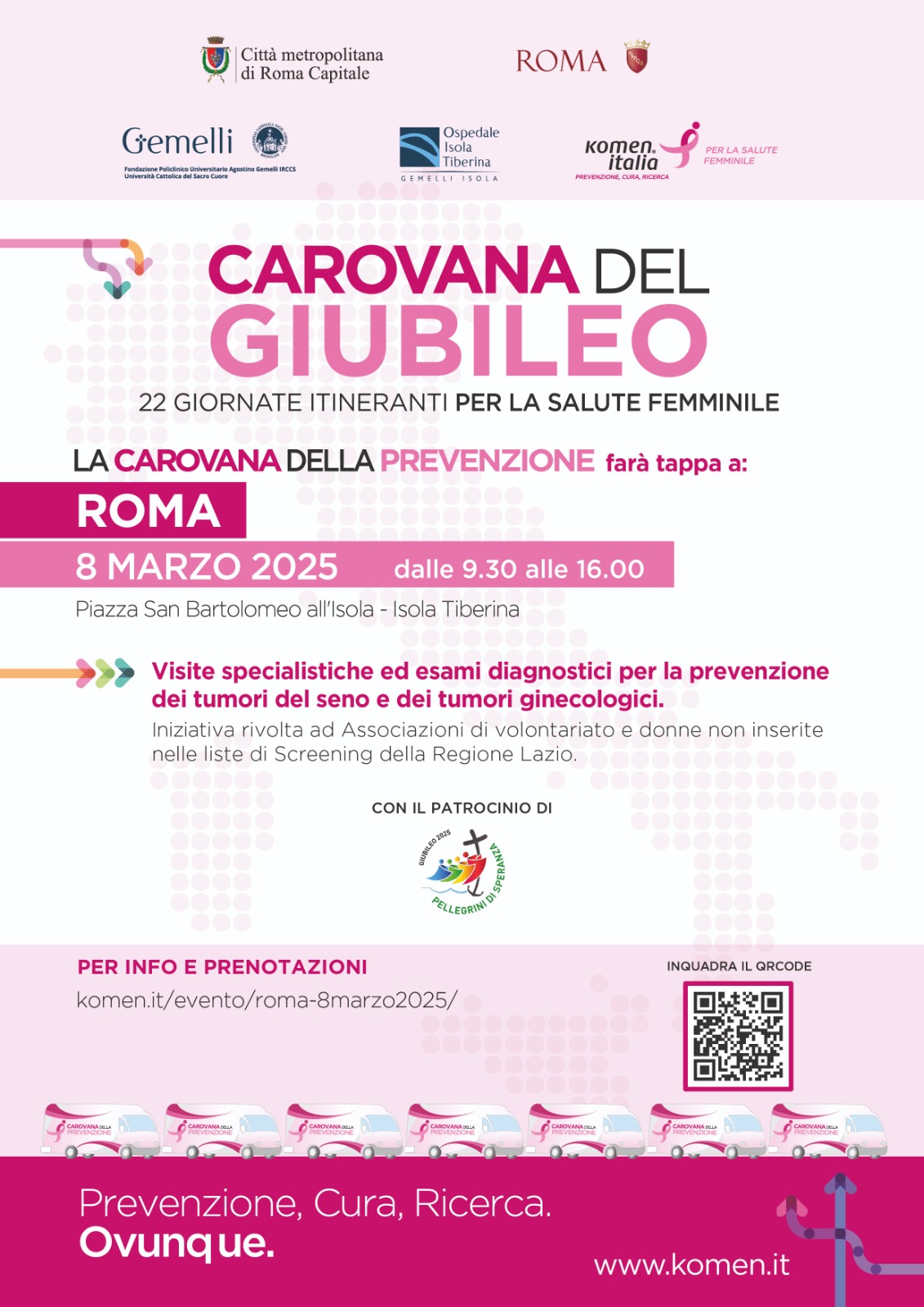 La “Carovana della Prevenzione” diventa Carovana del Giubileo