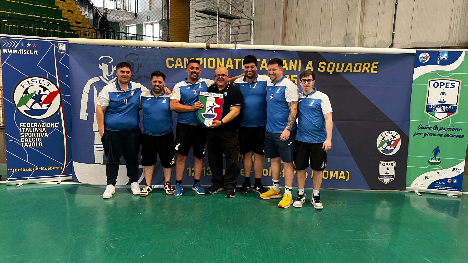Fiamme Azzurre Roma campioni italiani del calcio da tavolo