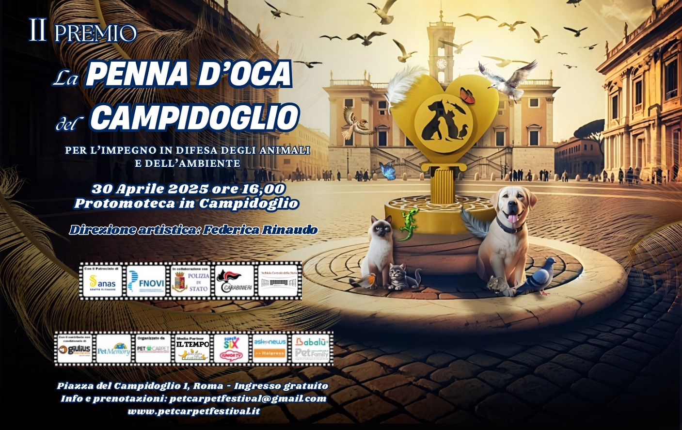 Ai nastri di partenza il premio “La Penna d’Oca del Campidoglio”