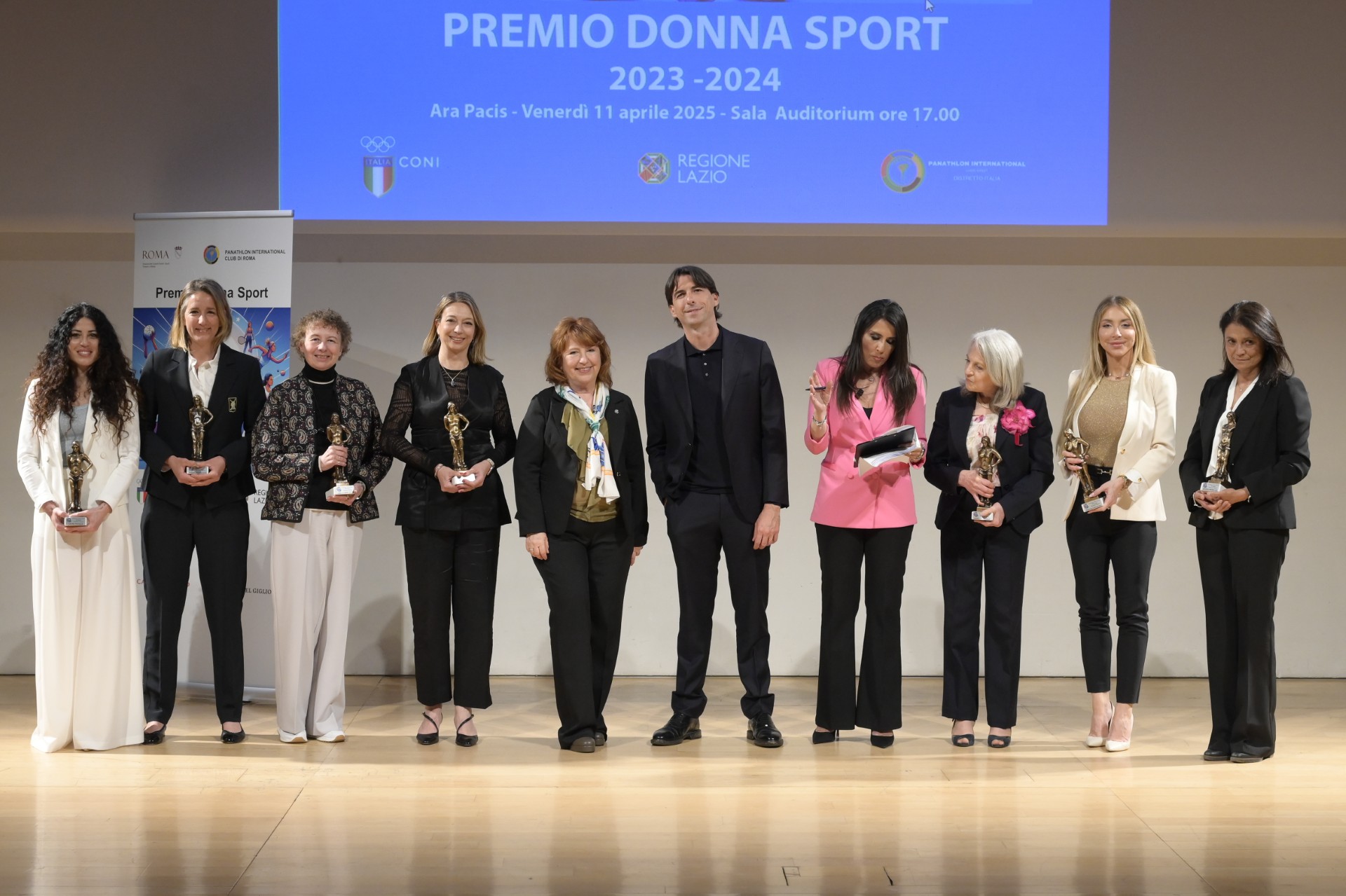 XXV Edizione del Premio Donna Sport celebrata all'Ara Pacis