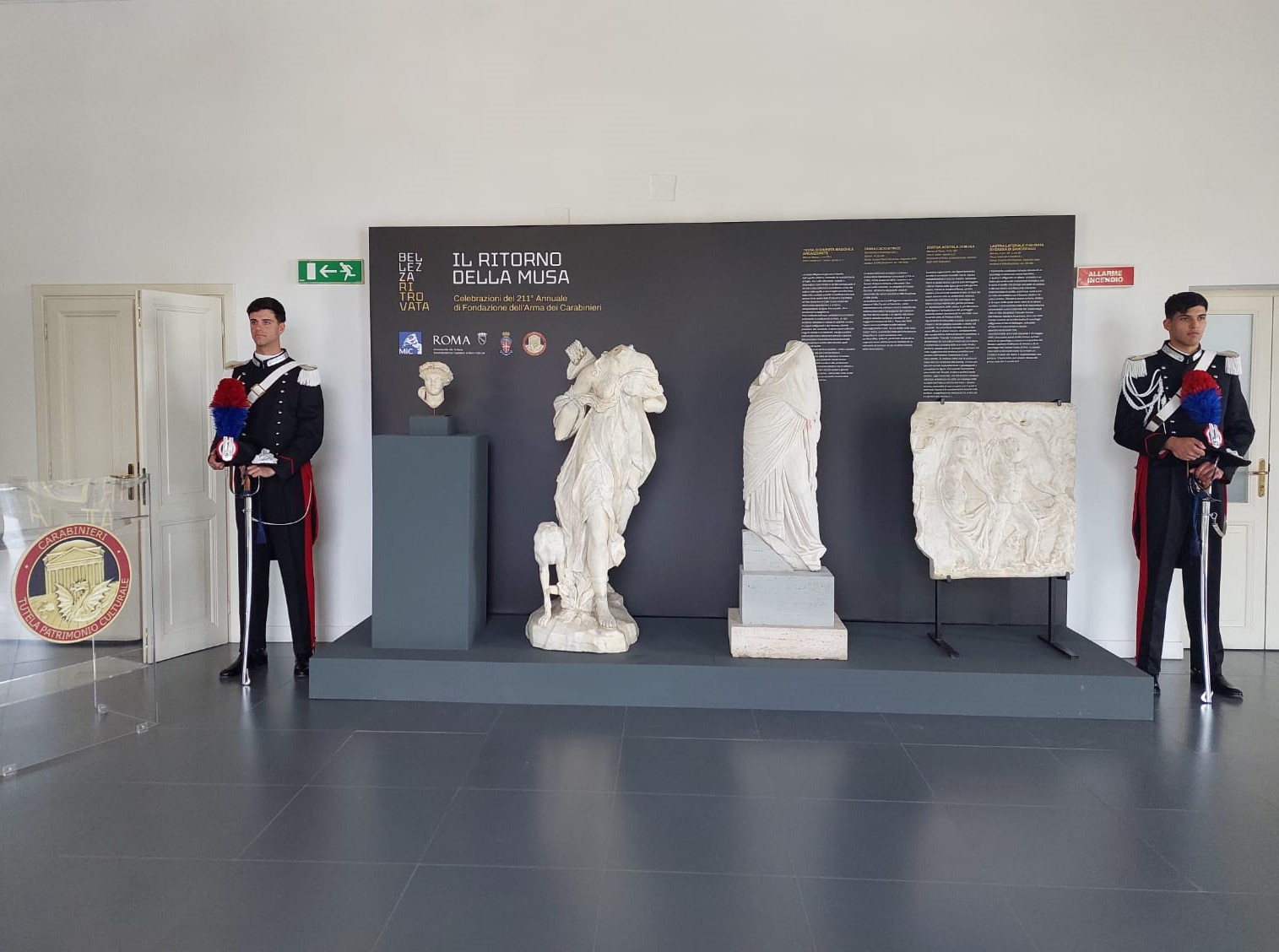 Nel Casino dell’Orologio la mostra di reperti illecitamente trafugati