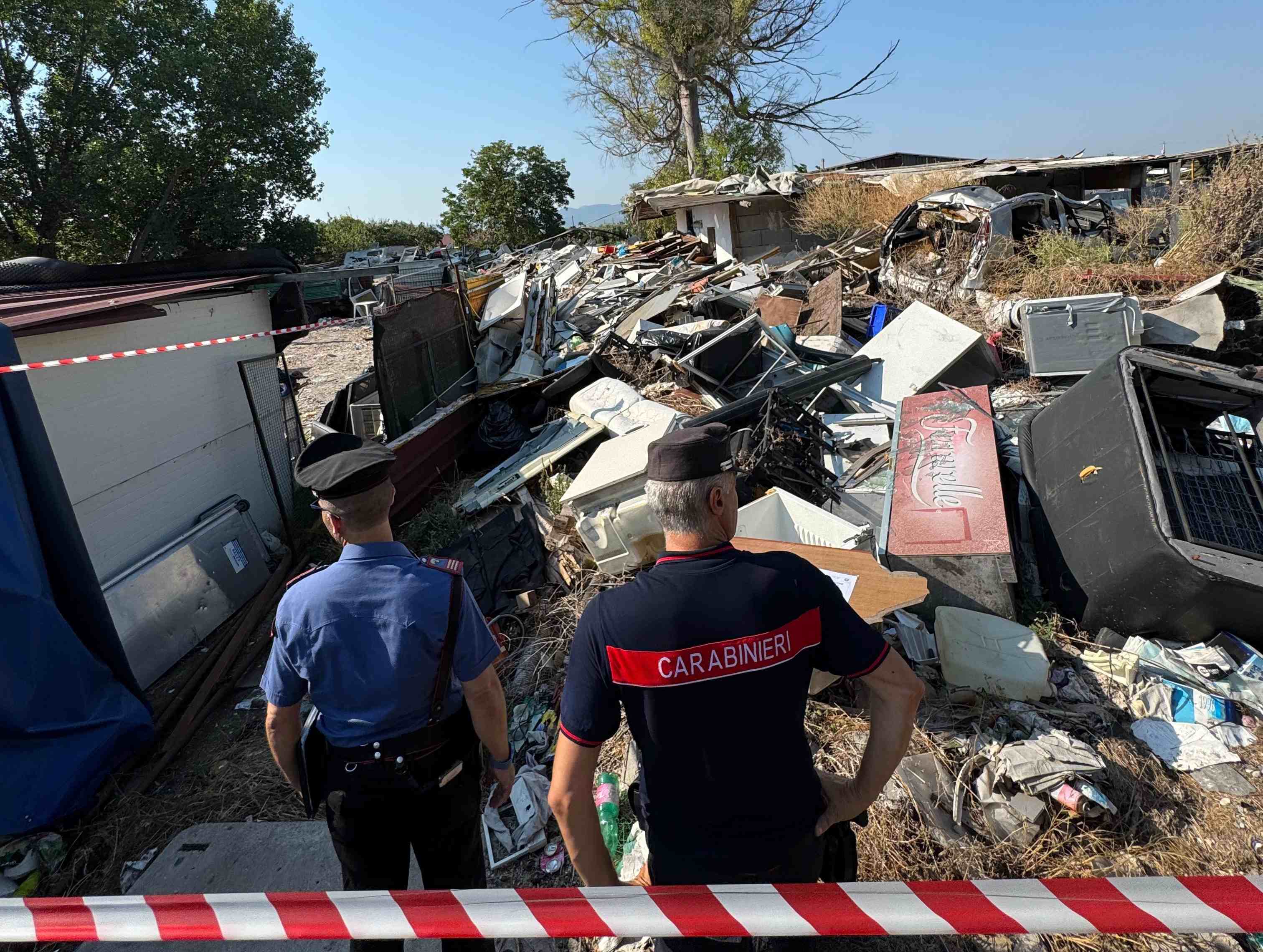 Controllo alle discariche abusive di Tivoli Terme dei Carabinieri