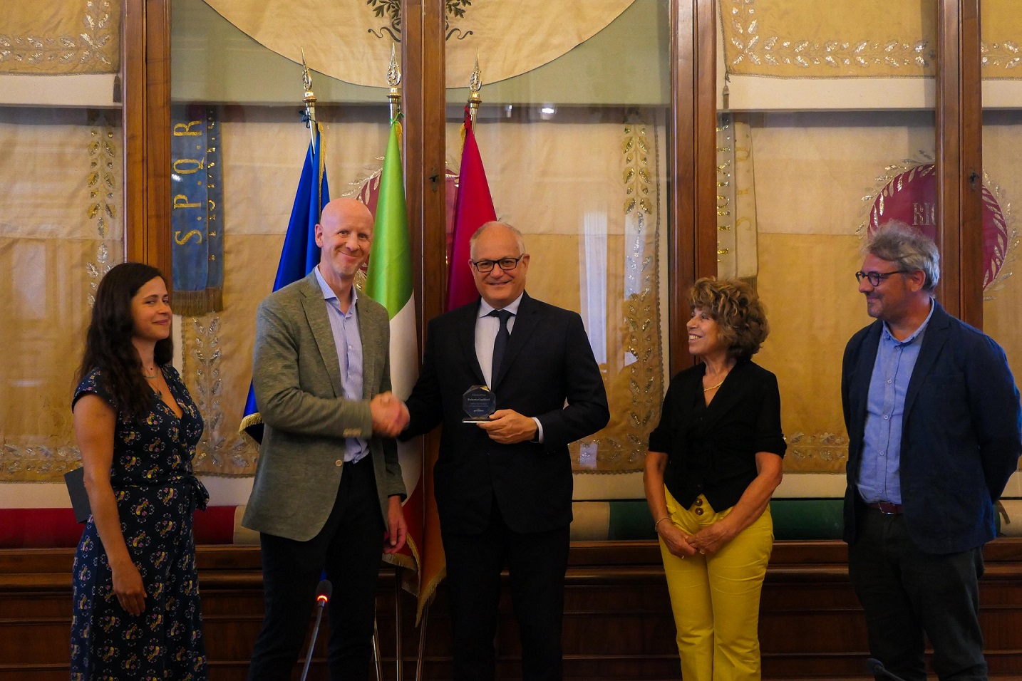 Roma premiata perché generosa e attiva nella raccolta fondi