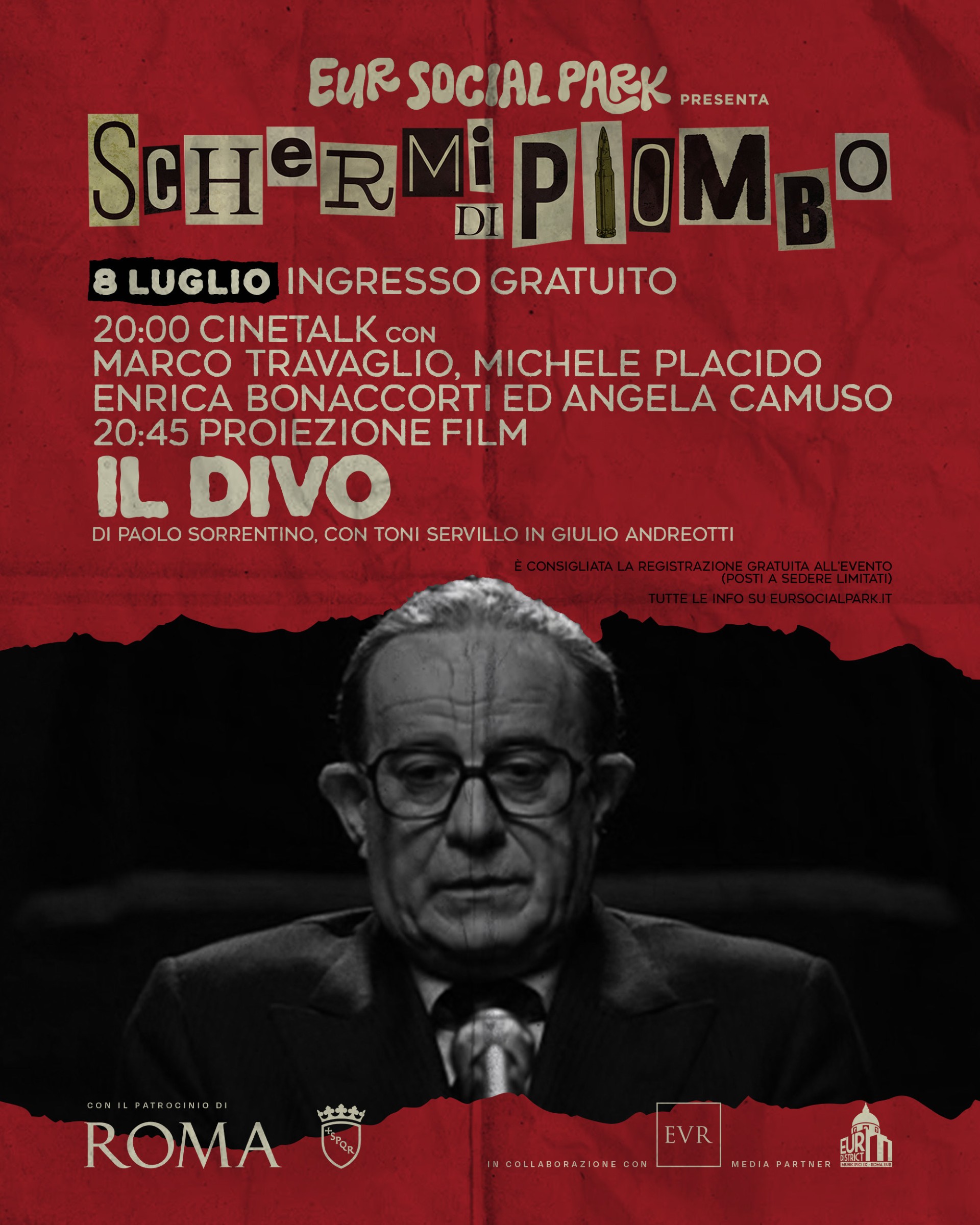 "Schermi di Piombo" ospita il film Il Divo l'8 luglio